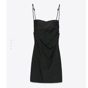 Zara Short Black Low Back Dress